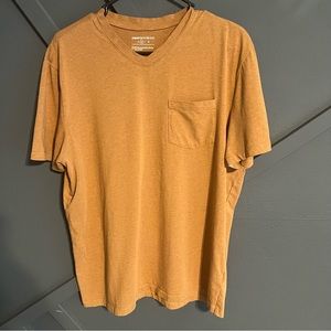 Pd&c camel tan v-neck tee
